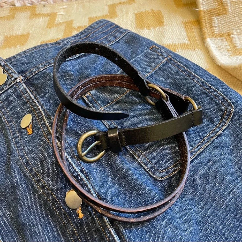 APC MADRAS button front denim A-line skirt S - Picture 5 of 5